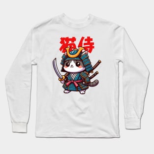 Neko Samurai Long Sleeve T-Shirt